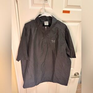 Mens The Black Dog Short Sleeve Quarter Zip Windbreaker